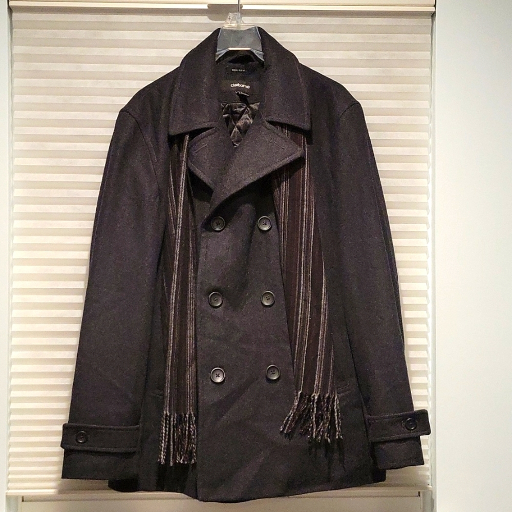 Men's Wool Blend Dress Coat